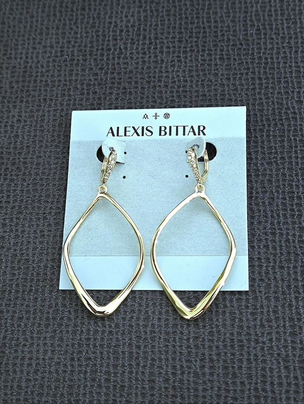 Alexis Bittar Sculpted "Aura" Open Diamond♦️ Shaped Earrings - Picture 13 of 14